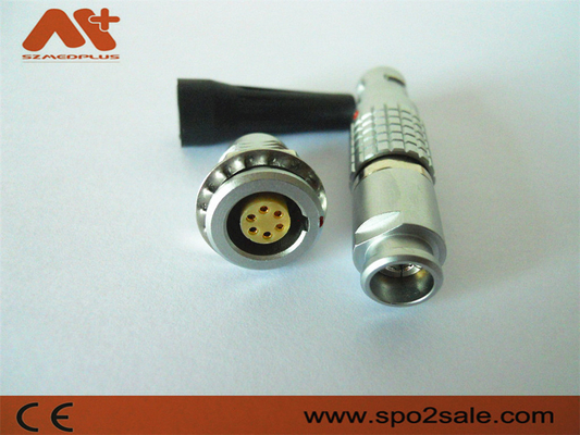 Metal 1B 5 Pin Socket de los conectores EGG.1B.305 del aparato médico Spo2