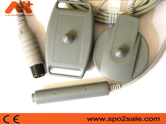 6 Pin UT3000B 2 en 1 transductor fetal del monitor con la ronda gris del cable de TPU