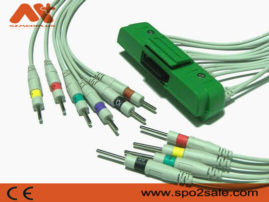 Cable paciente Ecg Nihon Kohden Cardiofax V 1550K, ECG-9522P, ECG-1550 del ECG