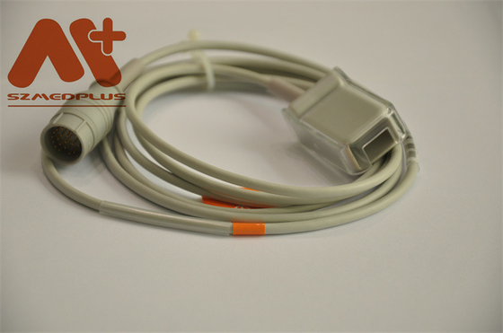 TPU médico Corpuls 3 pernos del cable de extensión de Comaptible Spo2 25
