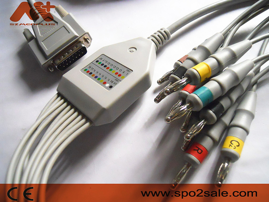 Cable ECG101 101G 300G 9803G 3010 del ECG de Biocare 3030 6010 1210 1216