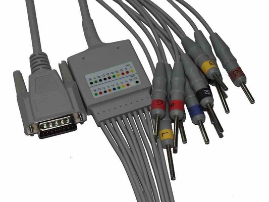 Cardiomaq 10 Cable de ECG de plomo para la máquina de ECG de 100H 300H 600H 1200H