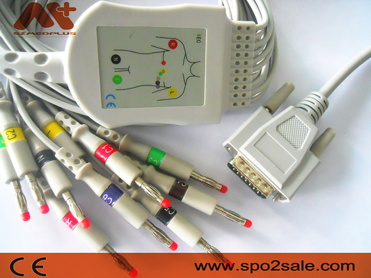 Cardionics 10 Cable de ECG de plomo para Cardionics Cardio Touch / Cardio Plug ECG máquina