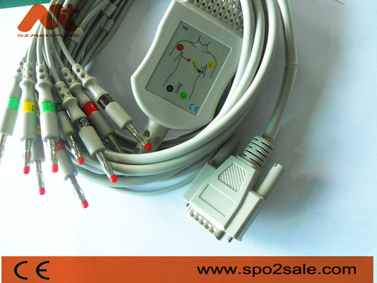 Cardionics 10 Cable de ECG de plomo para Cardionics Cardio Touch / Cardio Plug ECG máquina
