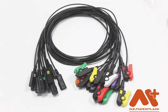 Ivy Biomedical 7800 7810 Cables de plomo de ECG radiotransparentes compatibles