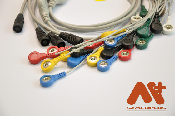 Cable de ECG Holter de plomo compatible con Valenta Mn-08 7