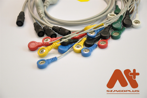 Cable de ECG Holter de plomo compatible con Valenta Mn-08 7