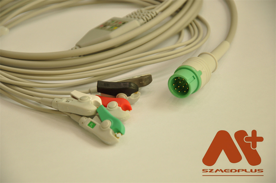Comen C21 C30 C50 C70 C90 C100 Compatible Un cable de ECG de 5 piezas de plomo