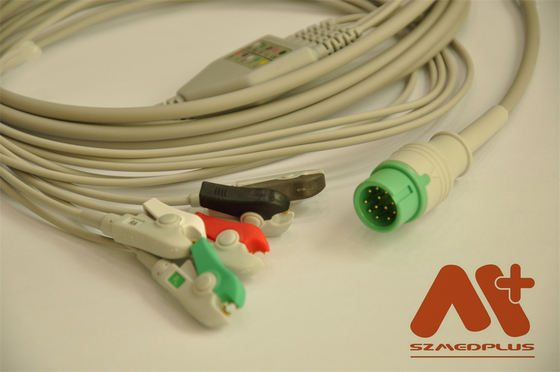 Comen C21 C30 C50 C70 C90 C100 Compatible Un cable de ECG de 5 piezas de plomo