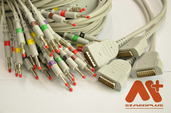 La atención sanitaria de GE compatible Directo-conecta el cable del ECG - 2104727-001